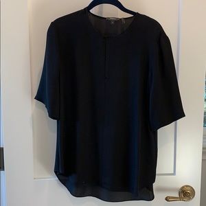 Theory, Black Silk Blouse, S
